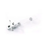 Clear 60mm vinyl strap metal clip & pin