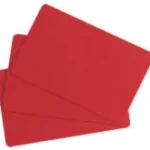 Red PVC Food Price Tag Cards