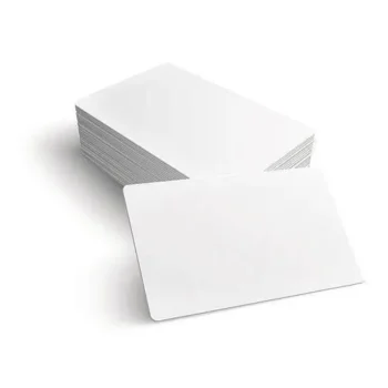 White PET cards CR80