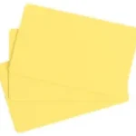 Yellow PVC Food Price Tag Cards